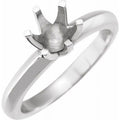6.5 mm Round 6-Prong Knife Edge Engagement Ring Mounting S54531