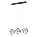 Vertical 3 Light Island in Matte Black + Brushed Nickel J433216