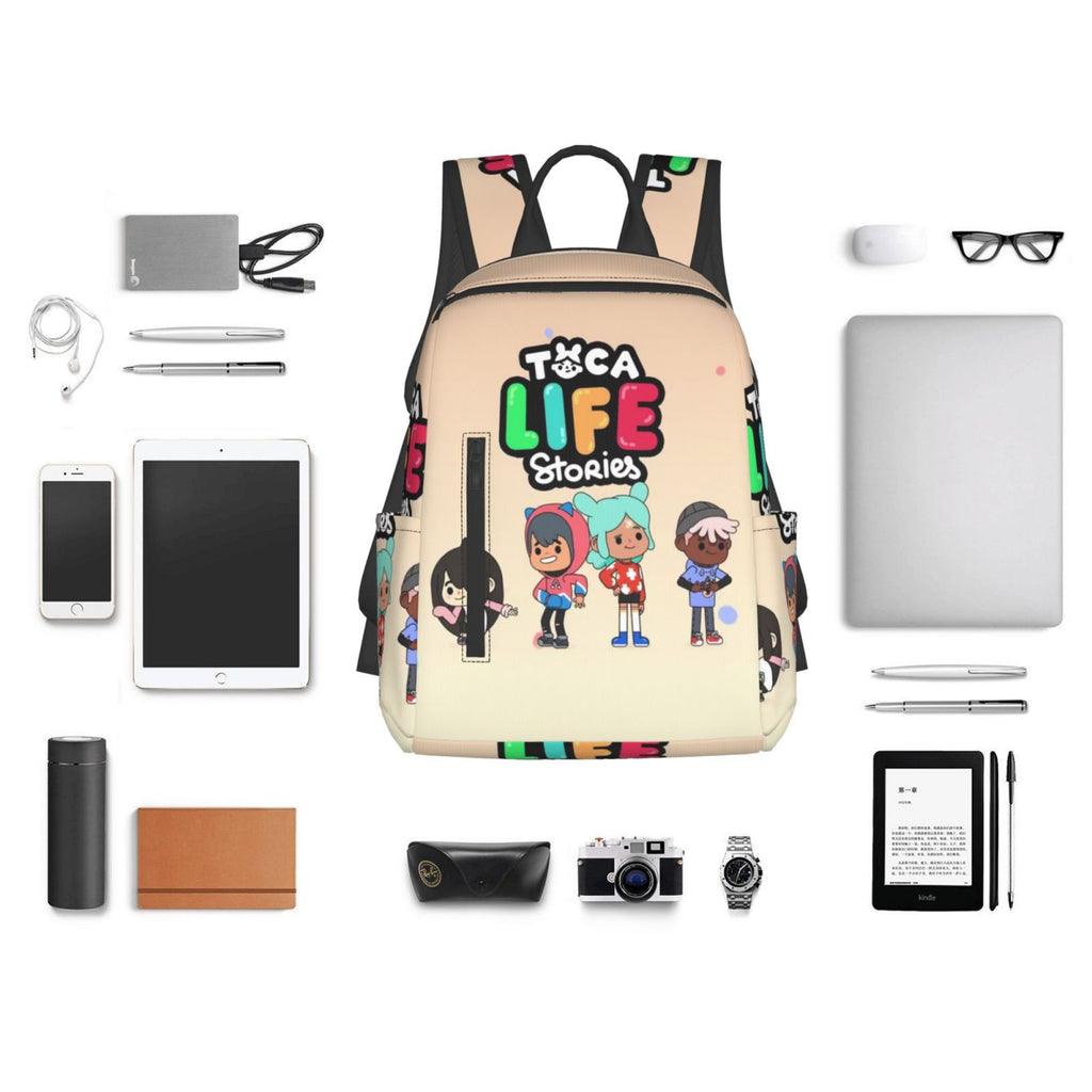 Lightweight Unisex School Backpack for Kids Teens Adult H7303
