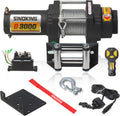12VDC 3000LB UTV ATV Winch with Steel Cable Electric Winch Kit with Wireless Remote Control C983