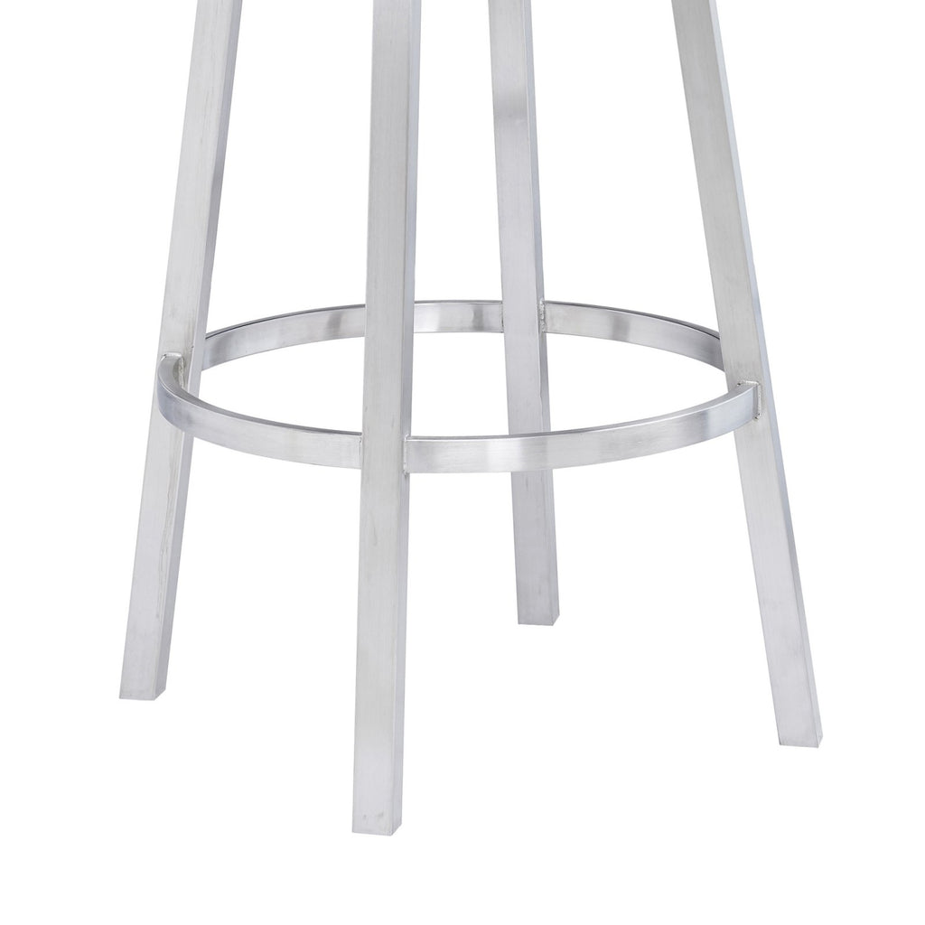 Faux Leather Swivel Bar Stool H6479