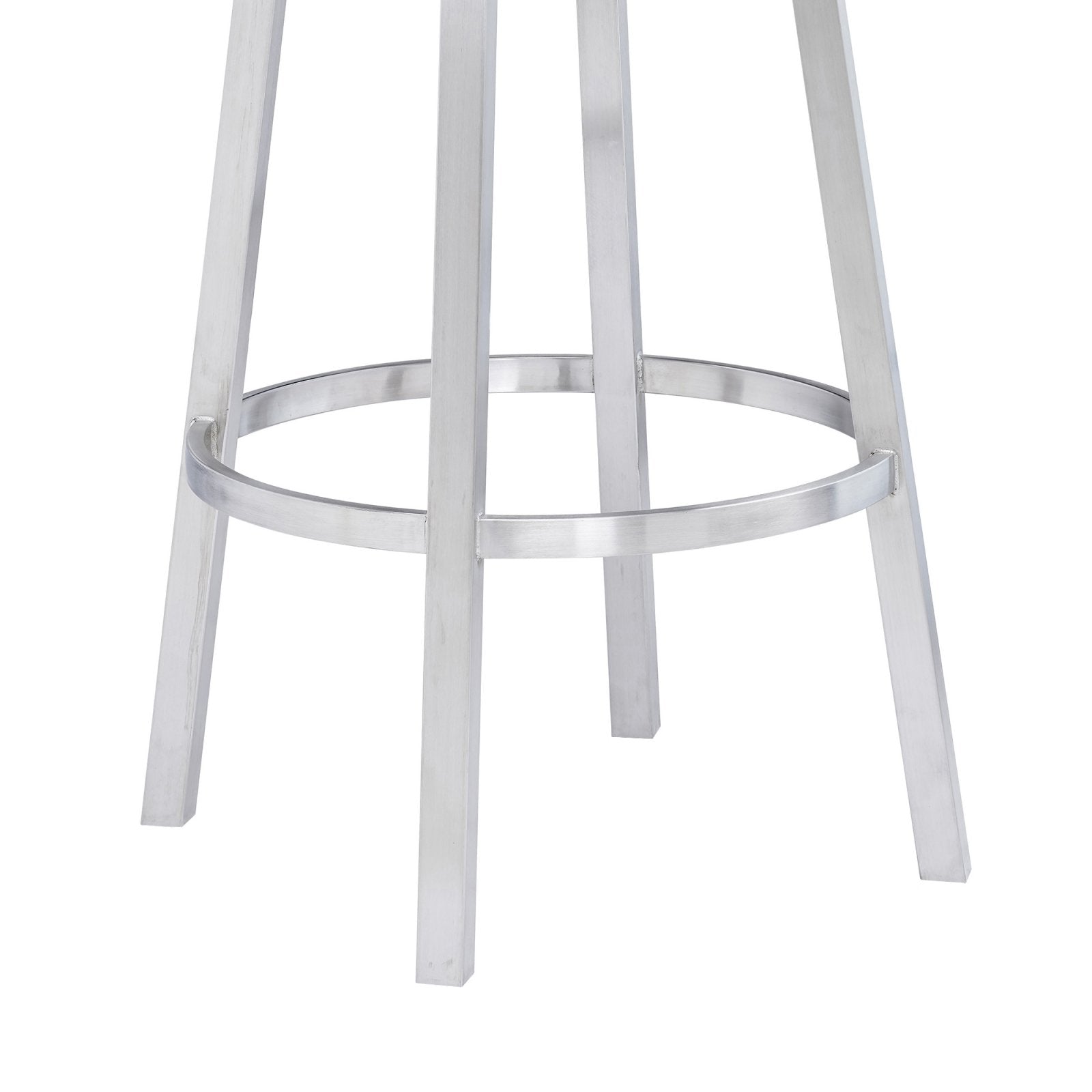 Faux Leather Swivel Bar Stool H6479