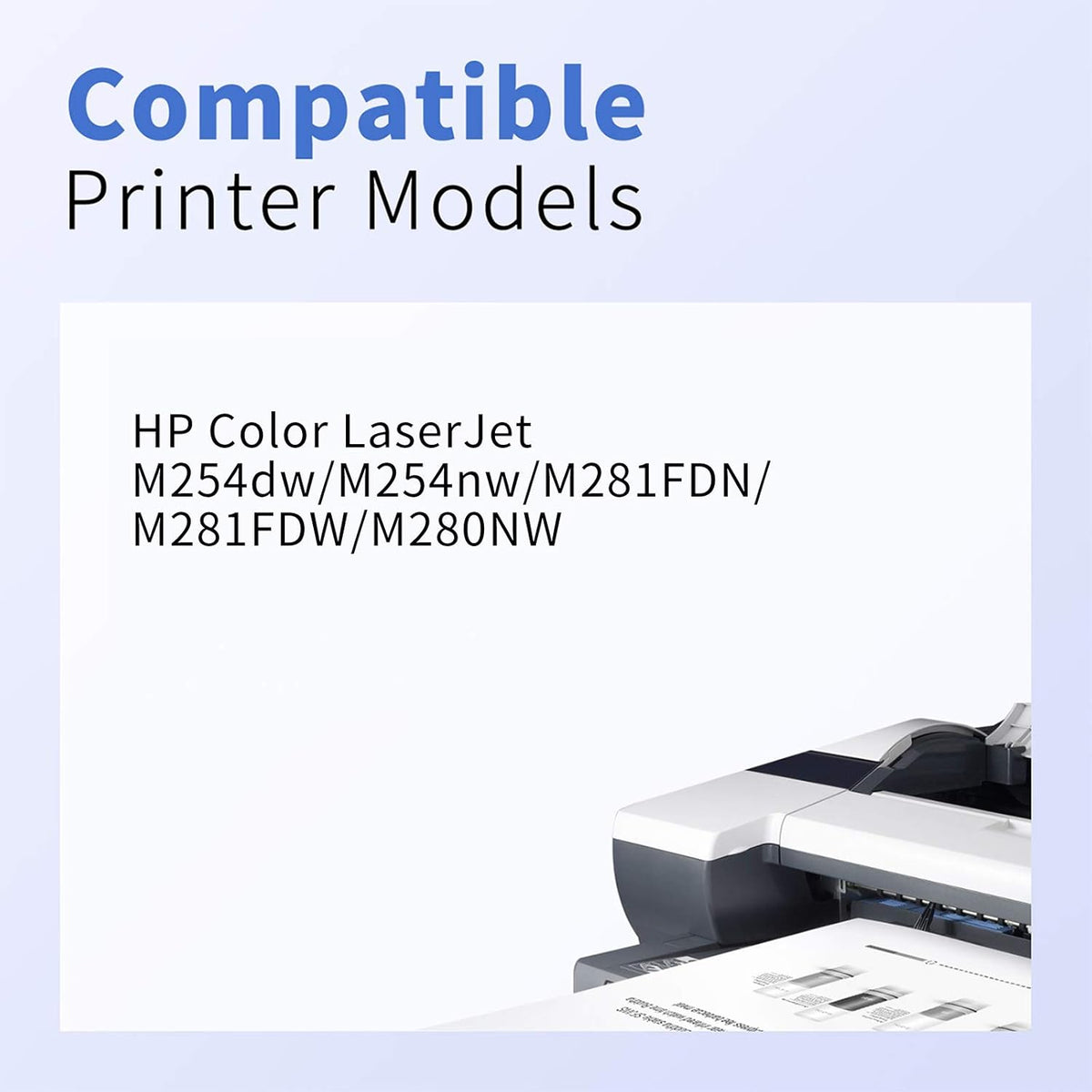 Compatible Toner Cartridge Replacement for HP 202A CF500A CF501A CF502A CF503A (4-Pack) C6985