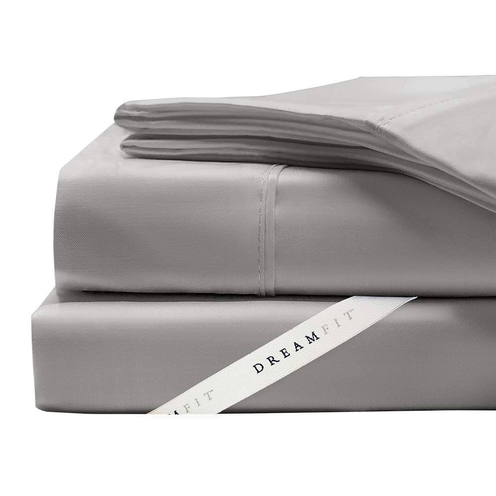 100% Egyptian Cotton Sheets Set (Grey, Twin XL) C44663