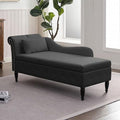 Velvet Chaise Lounge Chair with Cushion T113