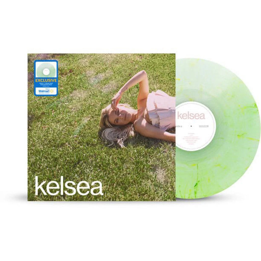 Green & Yellow Swirl Transparent Vinyl B3045