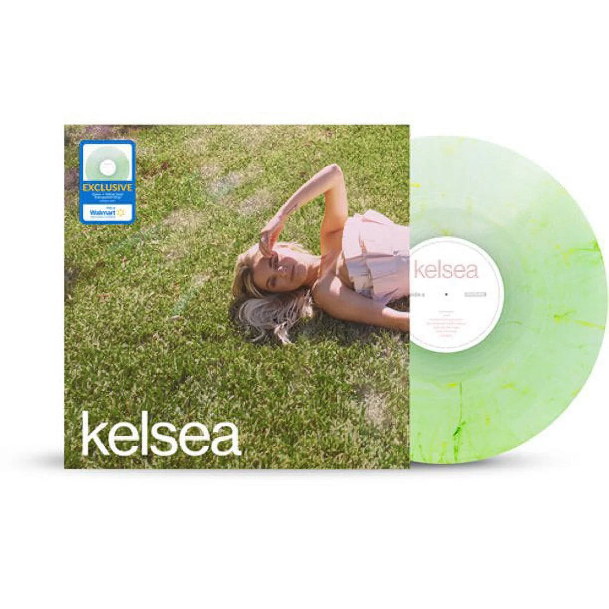 Green & Yellow Swirl Transparent Vinyl B3045