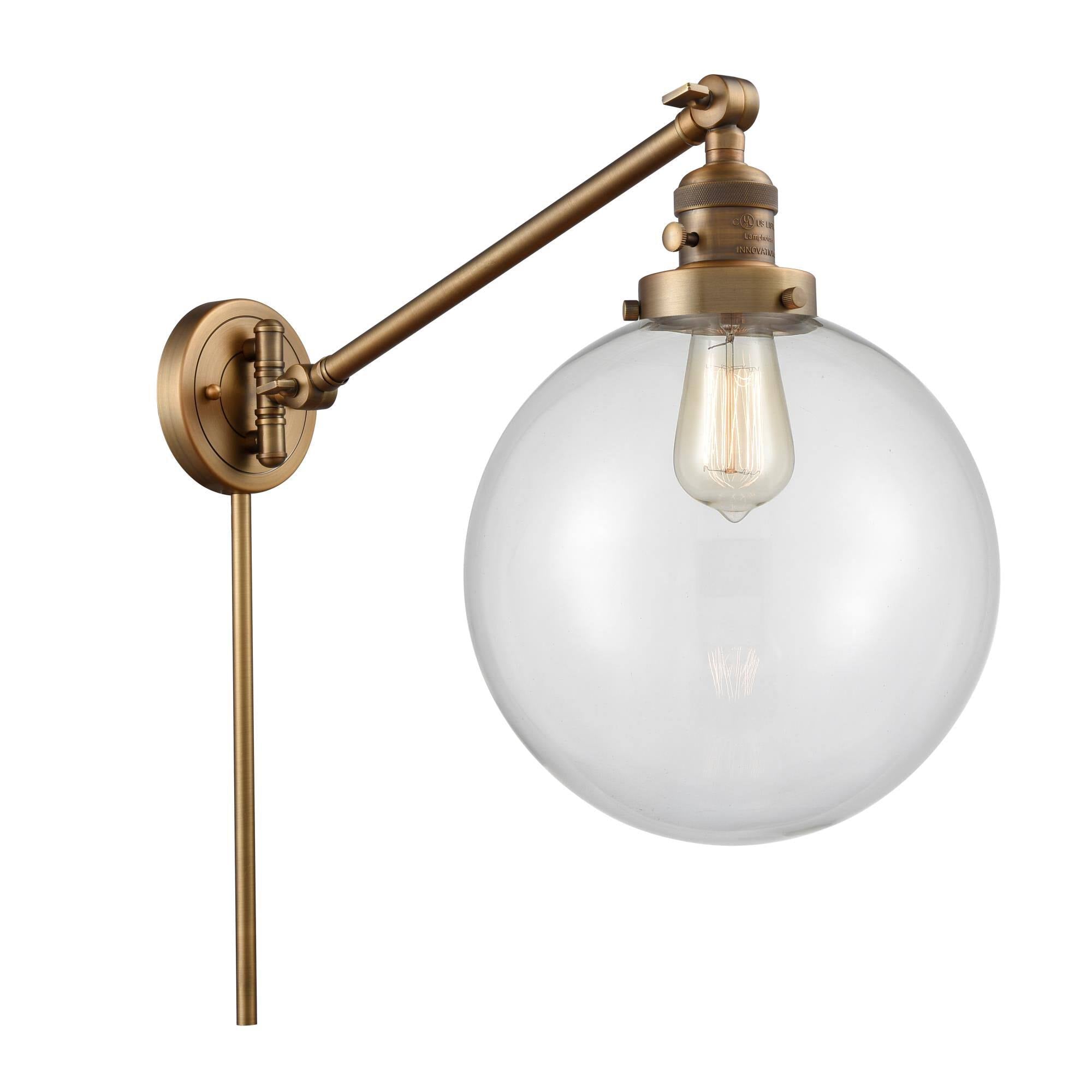 Brushed Brass Swing Arm Lamp Y346