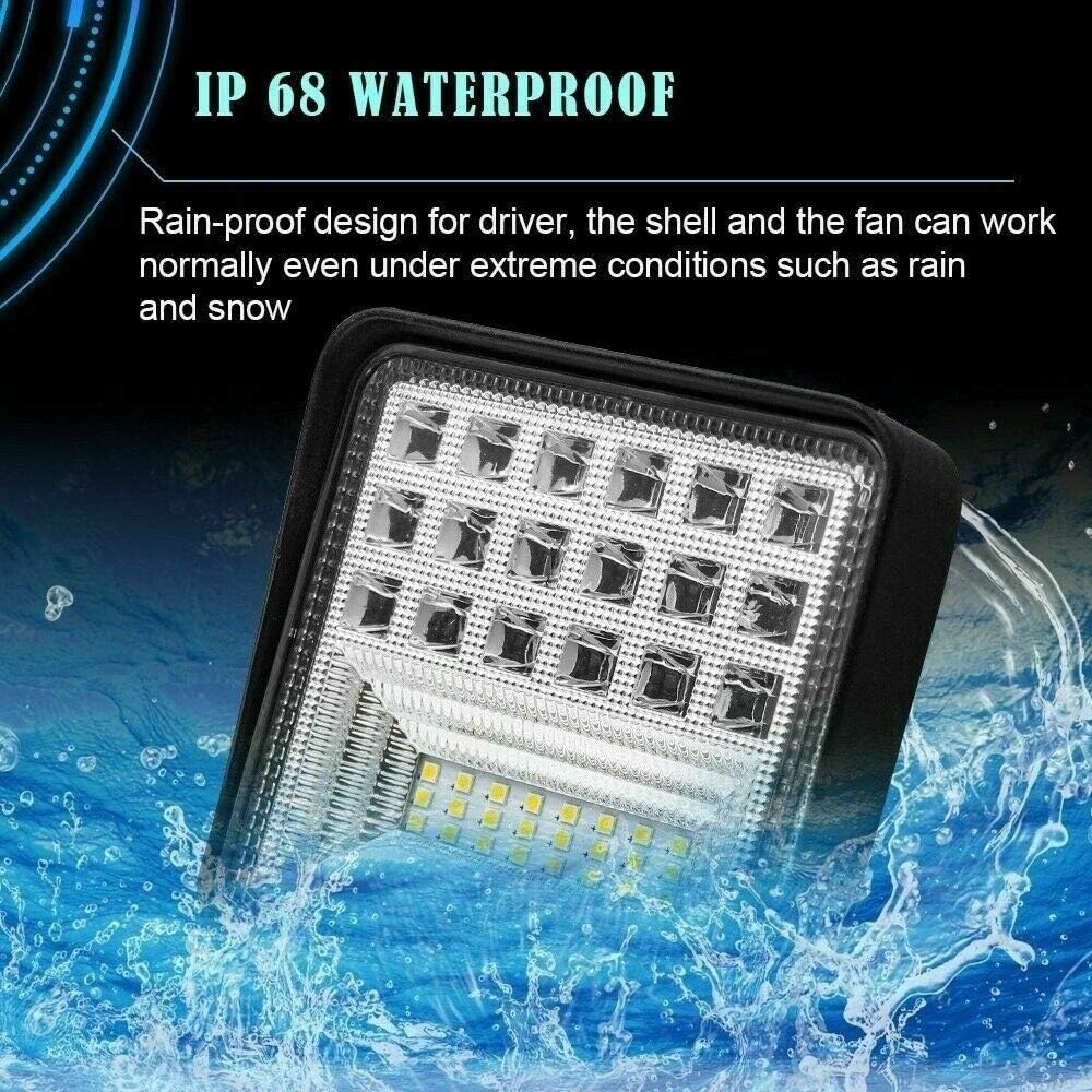 4 inch 126W Square LED Work Light (20 Pack) O27680