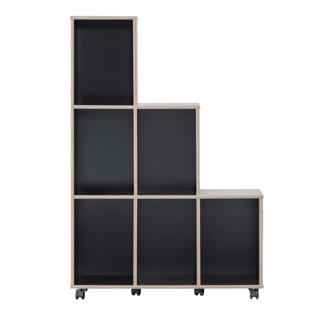 White 6-Shelf Display Cabinet E888