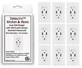 White Dual USB Receptacle Outlet with Wall Plate A19663