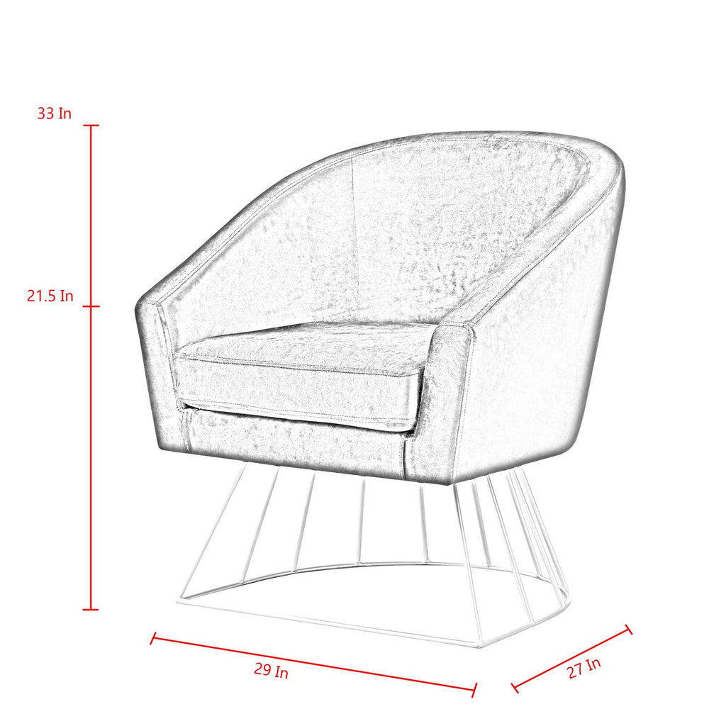Velvet Accent Chair D1178