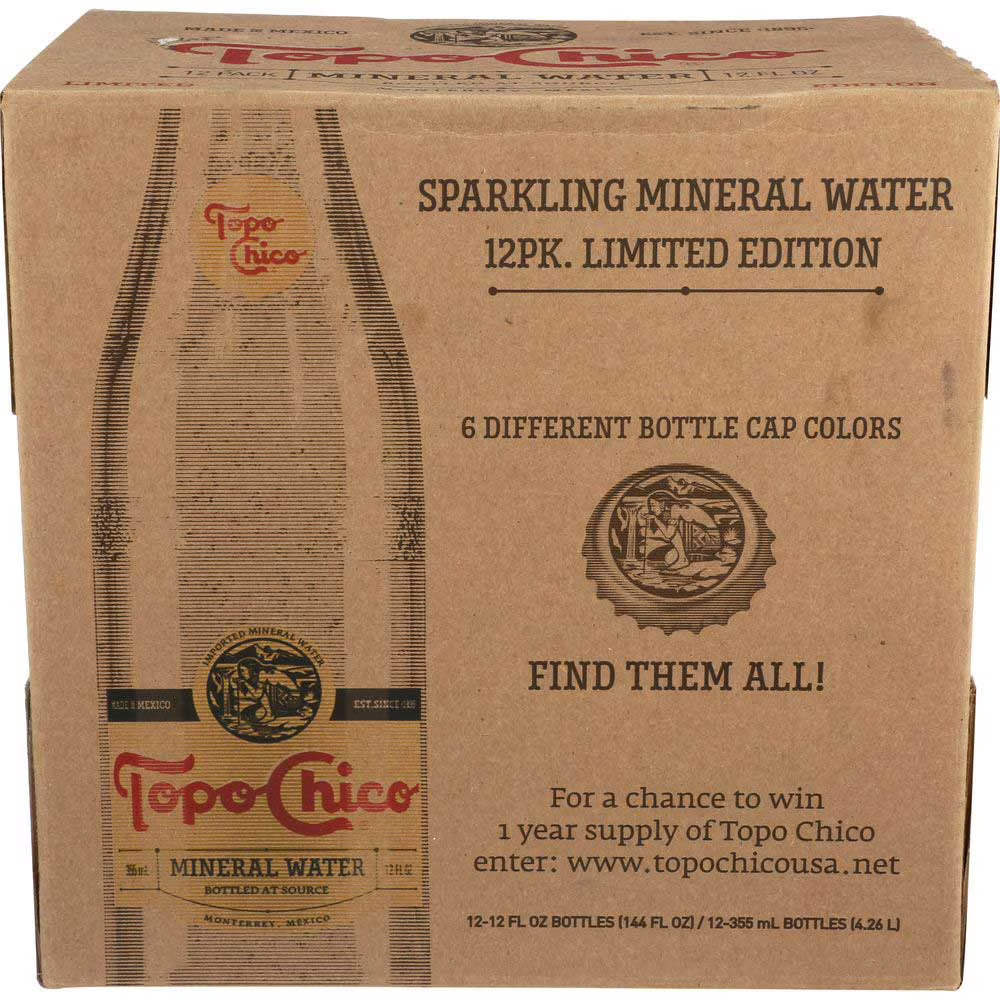 Sparkling Mineral Water, 12 Fluid Ounce, 12 per Case V40145