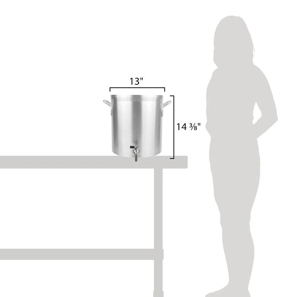 32 Quart Stock Pot with Faucet T849