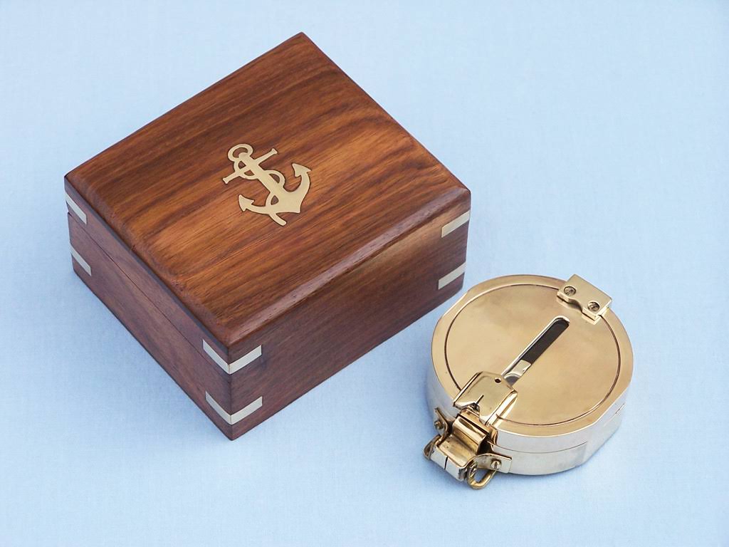 Solid Brass Clinometer Compass G547