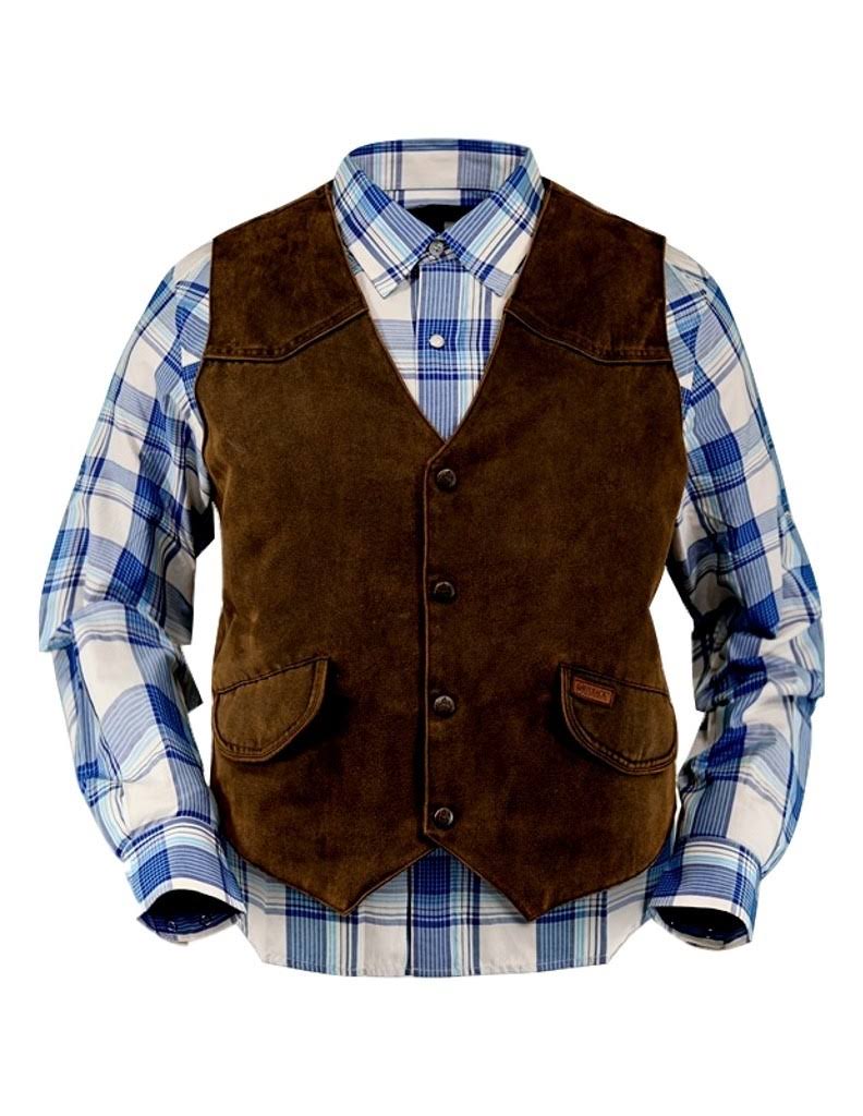 Brown Western Vest B357110