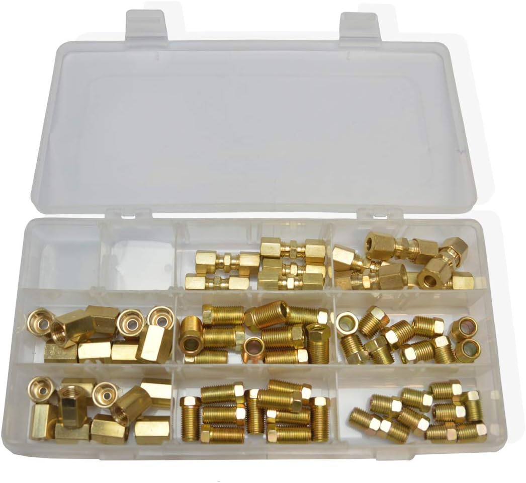 3/16" and 1/4" Brakeline Fittings Kit 70 Pieces G157