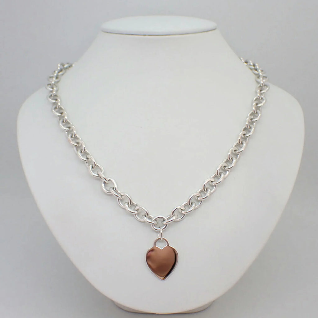 925 Heart Tag Pendant O246