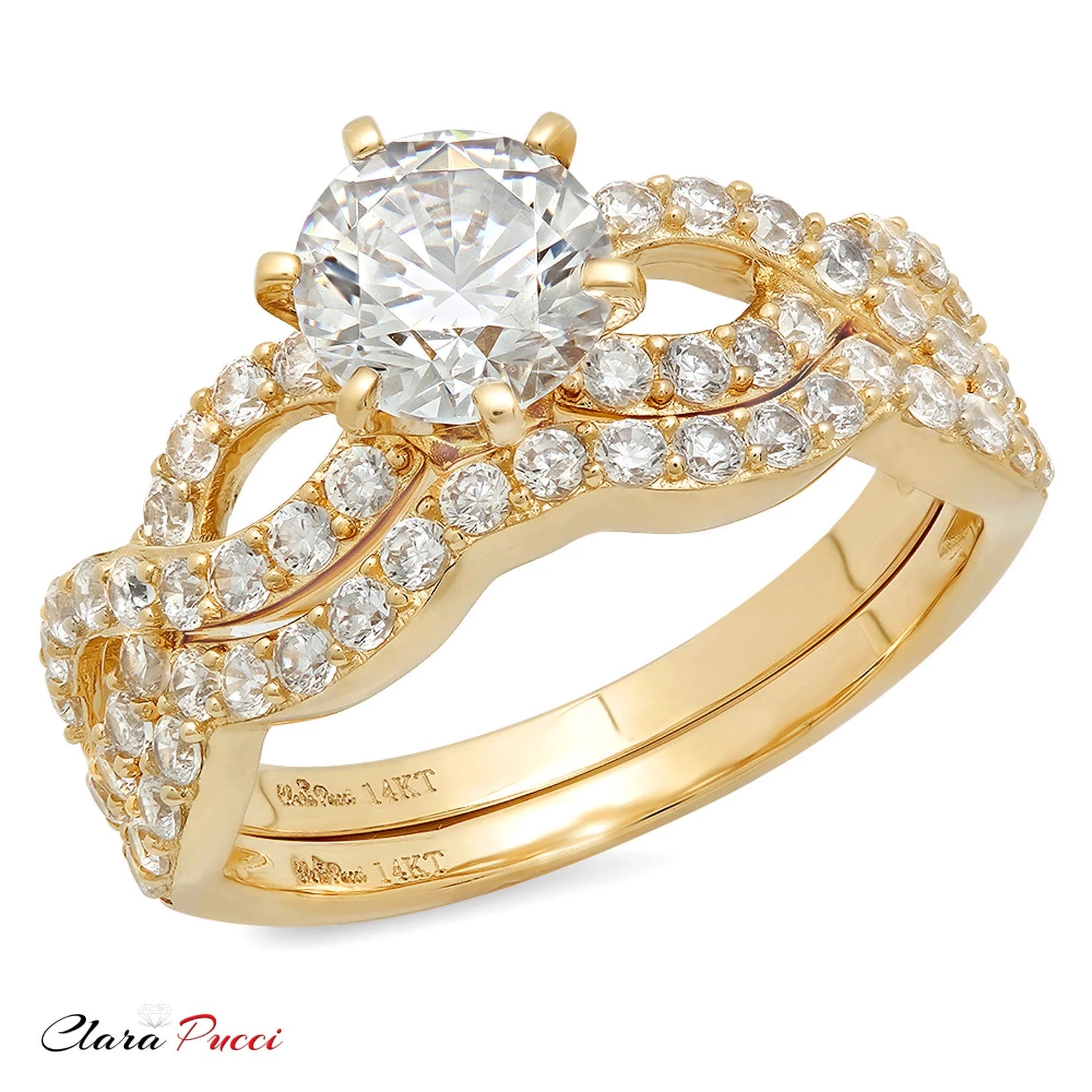 1.52 ct Natural Diamond 18K Yellow Gold Engagement Ring F2188