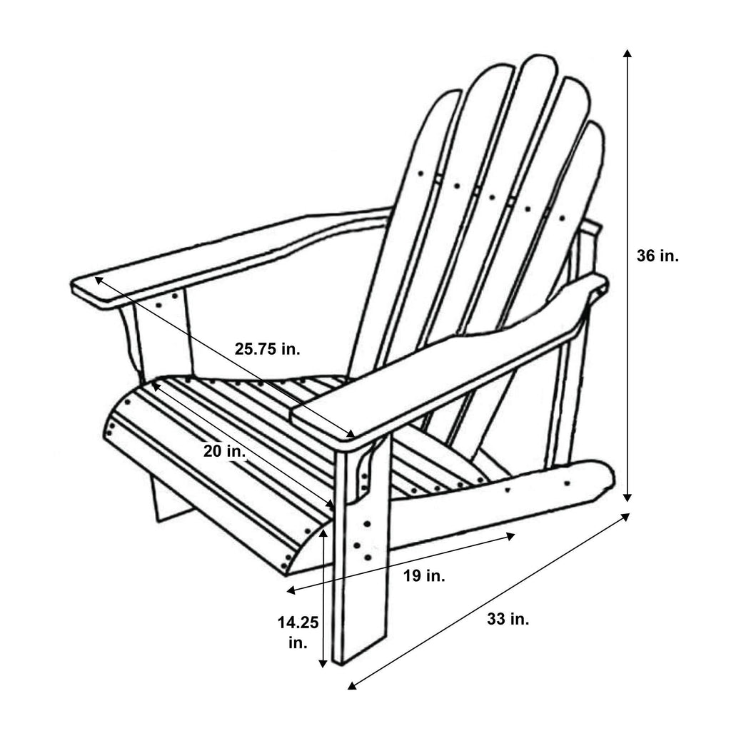 White Adirondack Chair K3624