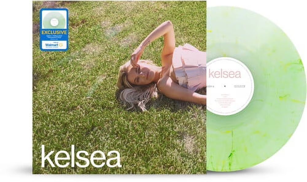 Green & Yellow Swirl Transparent Vinyl B3045