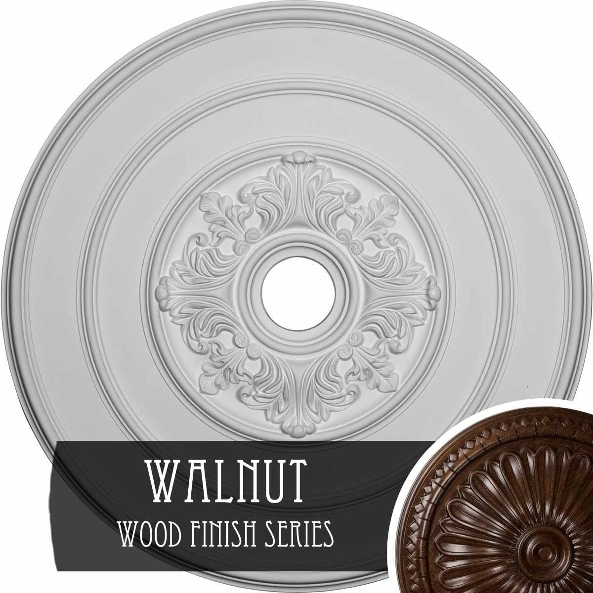 Walnut Finished Ceiling Medallion N6171