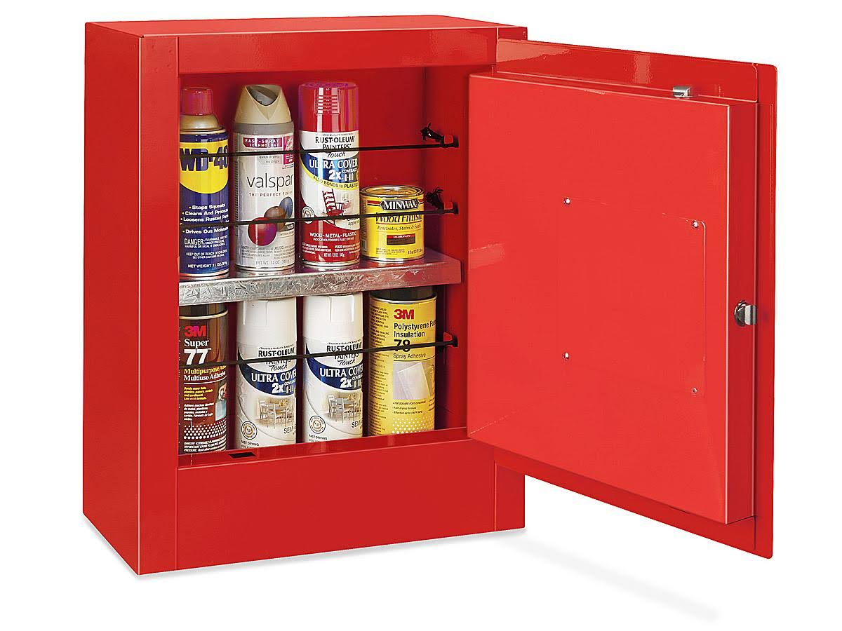 Red Manual Doors Flammable Storage Cabinet X92438