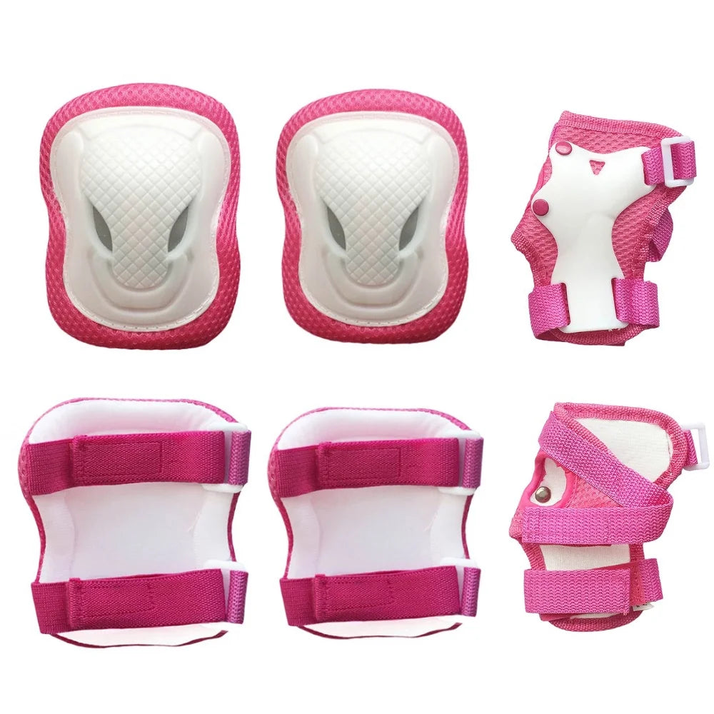 Kids Bike Helmet with Knee Elbow Pads Wrist Guards Q726858