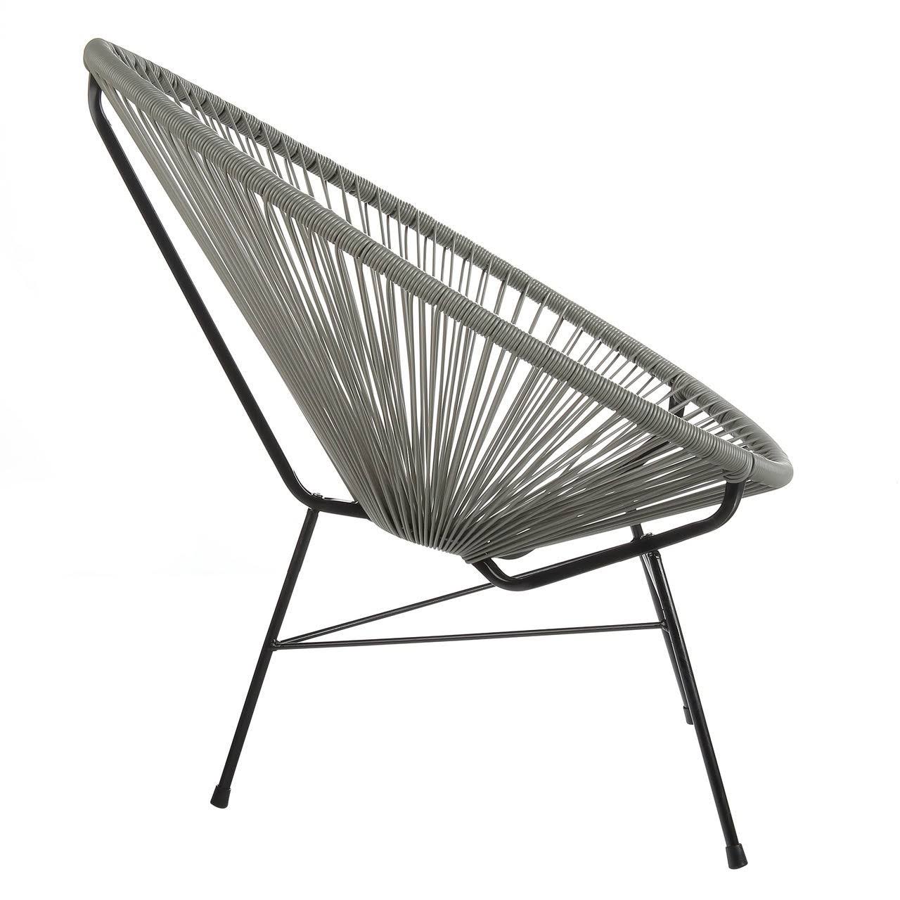 Grey Cord Outdoor Lounge Chair S316