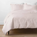 Pink Sand Solid Oversized Queen Egyptian Cotton Sateen Duvet Cover J487