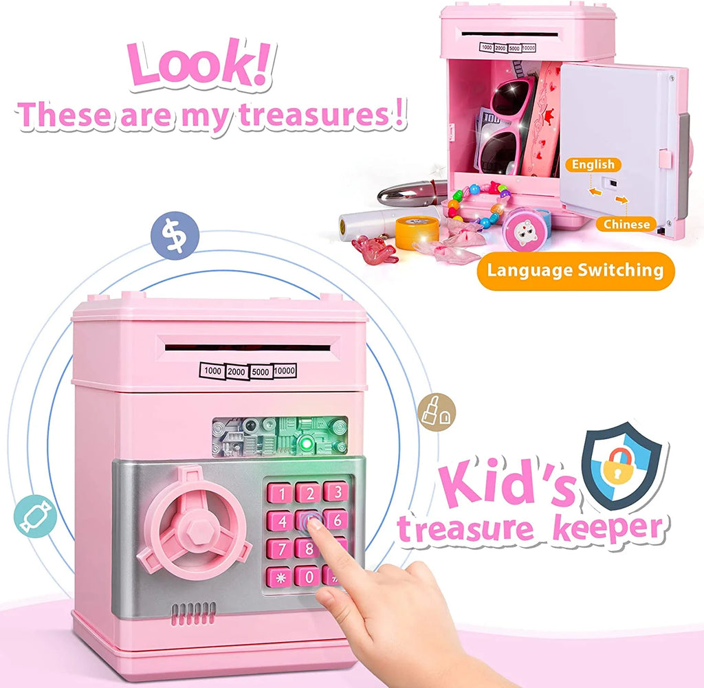 Piggy Money Bank for Kids, Pink I4762