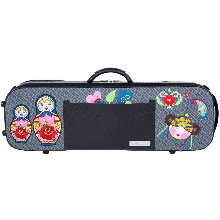 Gray Oblong Violin Case Q9322