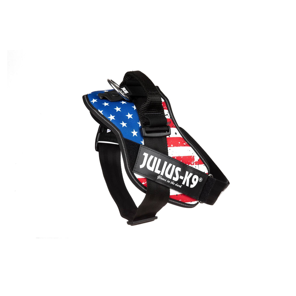 USA Flag Powerharness with Illuminated Hook & Loop Patches - Size 2 I91416