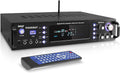 Wireless Bluetooth Stereo Amplifier with AM/FM Radio, MP3/USB, AUX, RCA, Karaoke Mic in, Rack Mount, Remote X41283