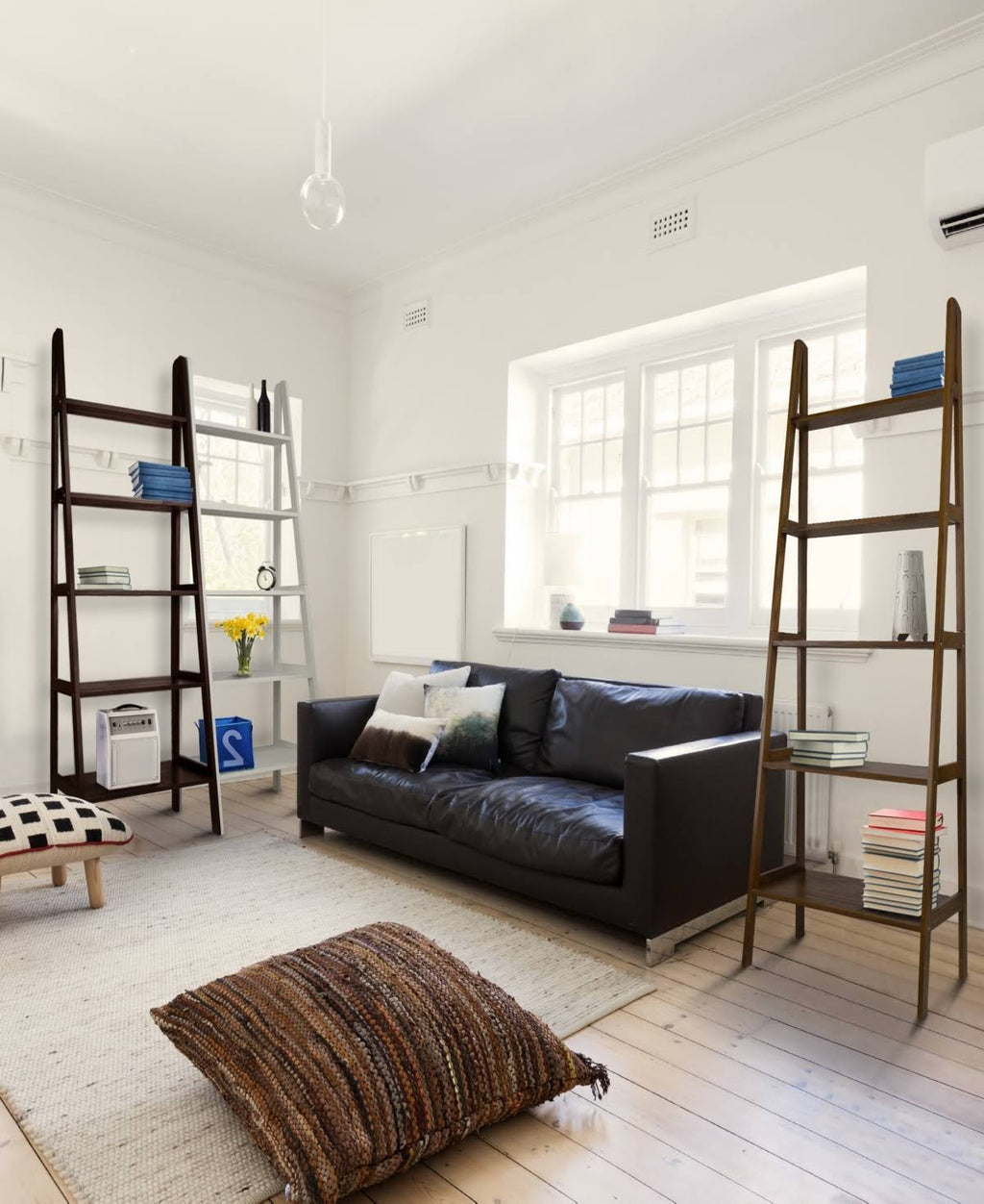 5 Shelf Ladder Bookcase Espresso E505640