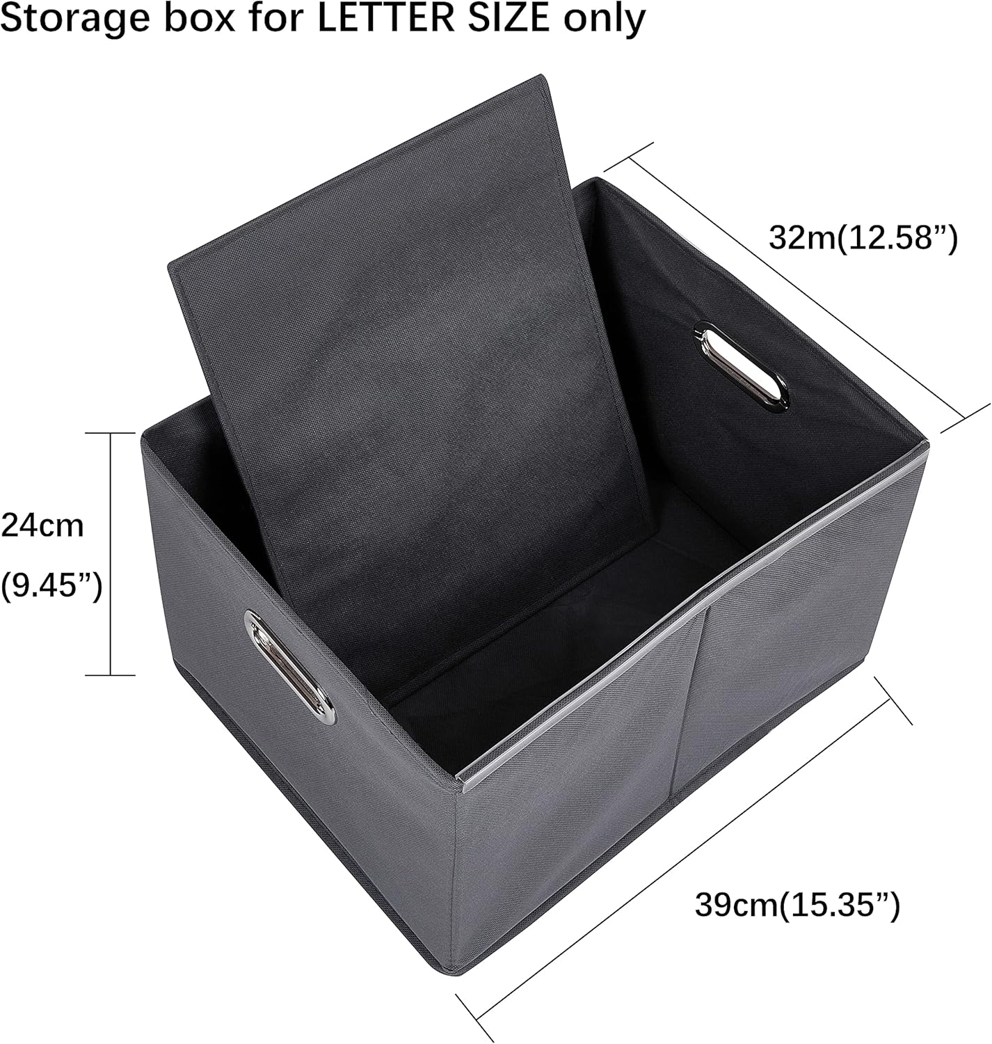 Black 2 Drawer Wooden Lateral File Cabinet with 2 Open Shelves H480