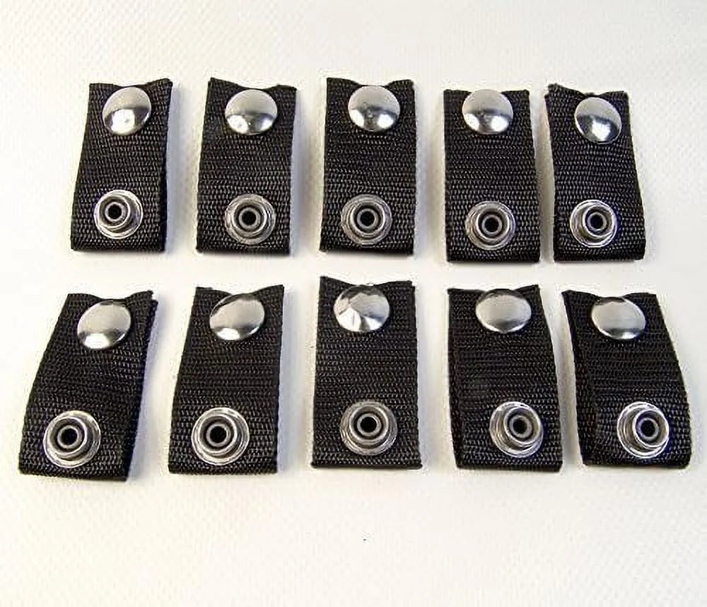 Black Extend A Snap Boat Cover Snaps, 1.5 Inch, 10 Piece Set C900