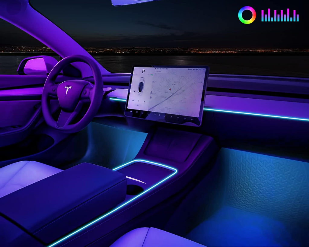 Ambient Light Strips for Tesla Model 3/Y, Pack of 2 M37233