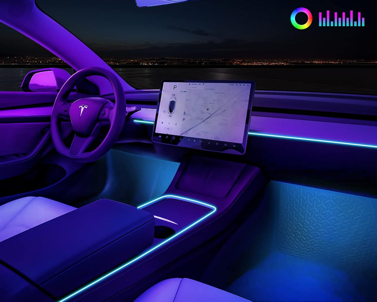Ambient Light Strips for Tesla Model 3/Y, Pack of 2 M37233