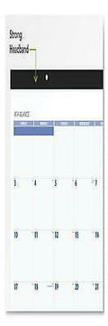 Desk Pad, 22 x 17, White Sheets, Black Binding, Black Corners, 12-Month (Jan to Dec): 2022 P109