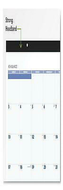 Desk Pad, 22 x 17, White Sheets, Black Binding, Black Corners, 12-Month (Jan to Dec): 2022 P109