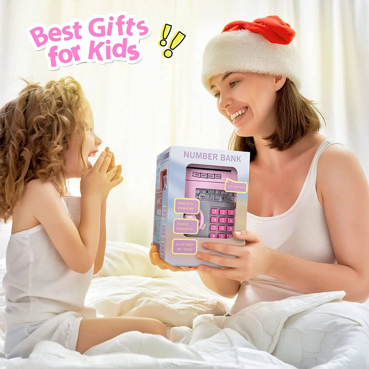 Piggy Money Bank for Kids, Pink I4762