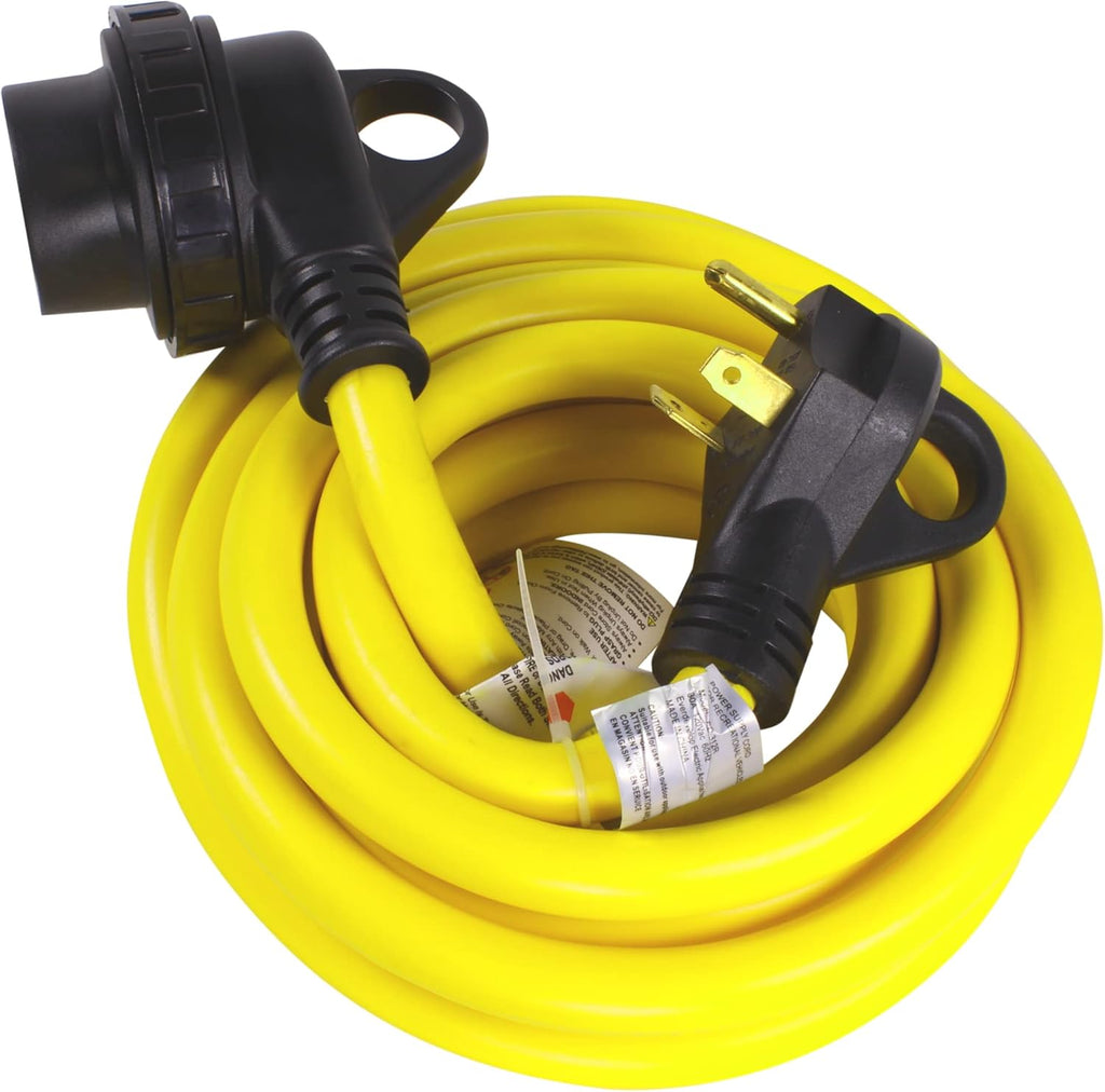 30A RV Power Extension Cord, 50 Feet, 125V, TT-30P to TT-30R H88847