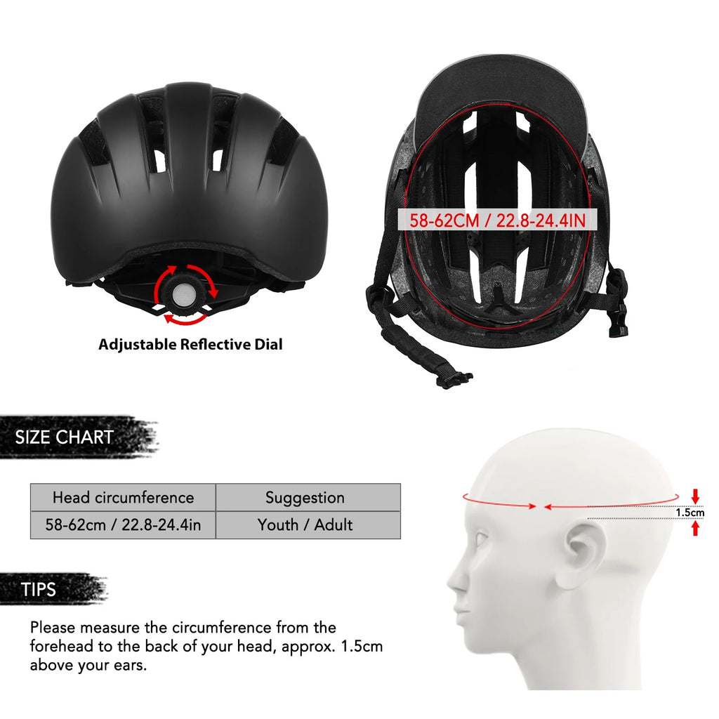 Detachable Visor Bicycle Helmet I24368