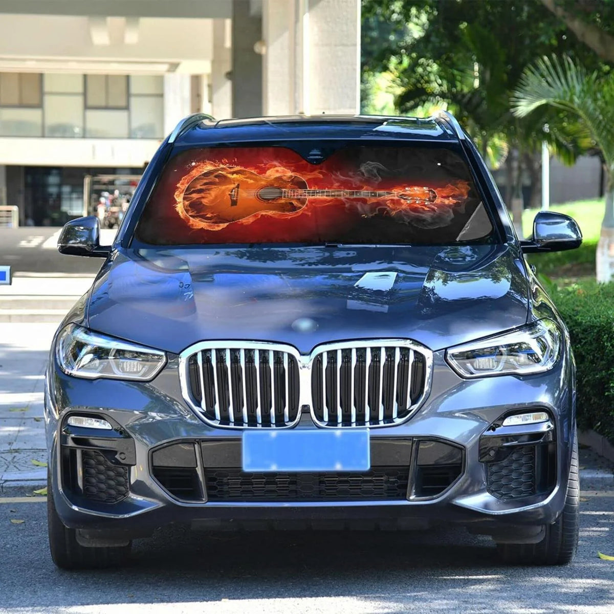 55x27.6in Foldable Car Windshield Sun Shade Q813249
