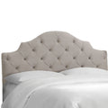 Full Headboard in Velvet Light Grey S9785