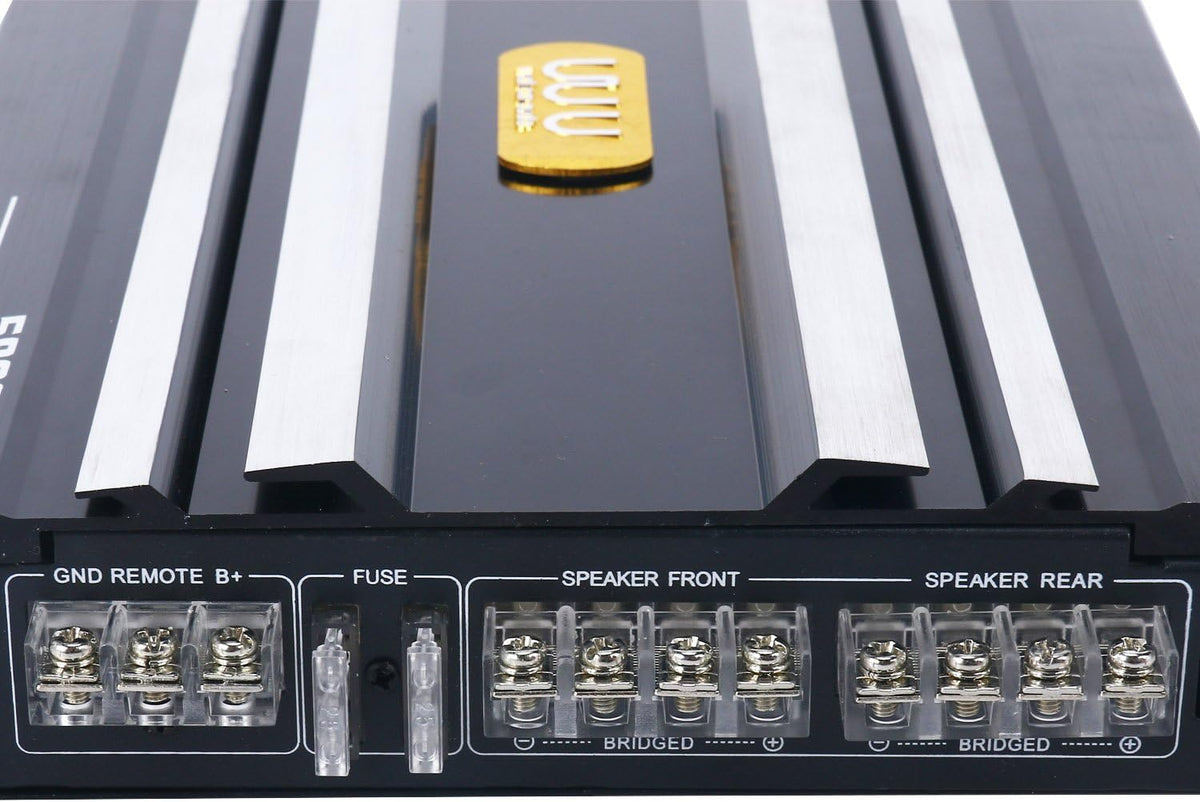 Car 4 Channel Power Amplifier Stereo Audio Amp 12V Pack of 2 C258145