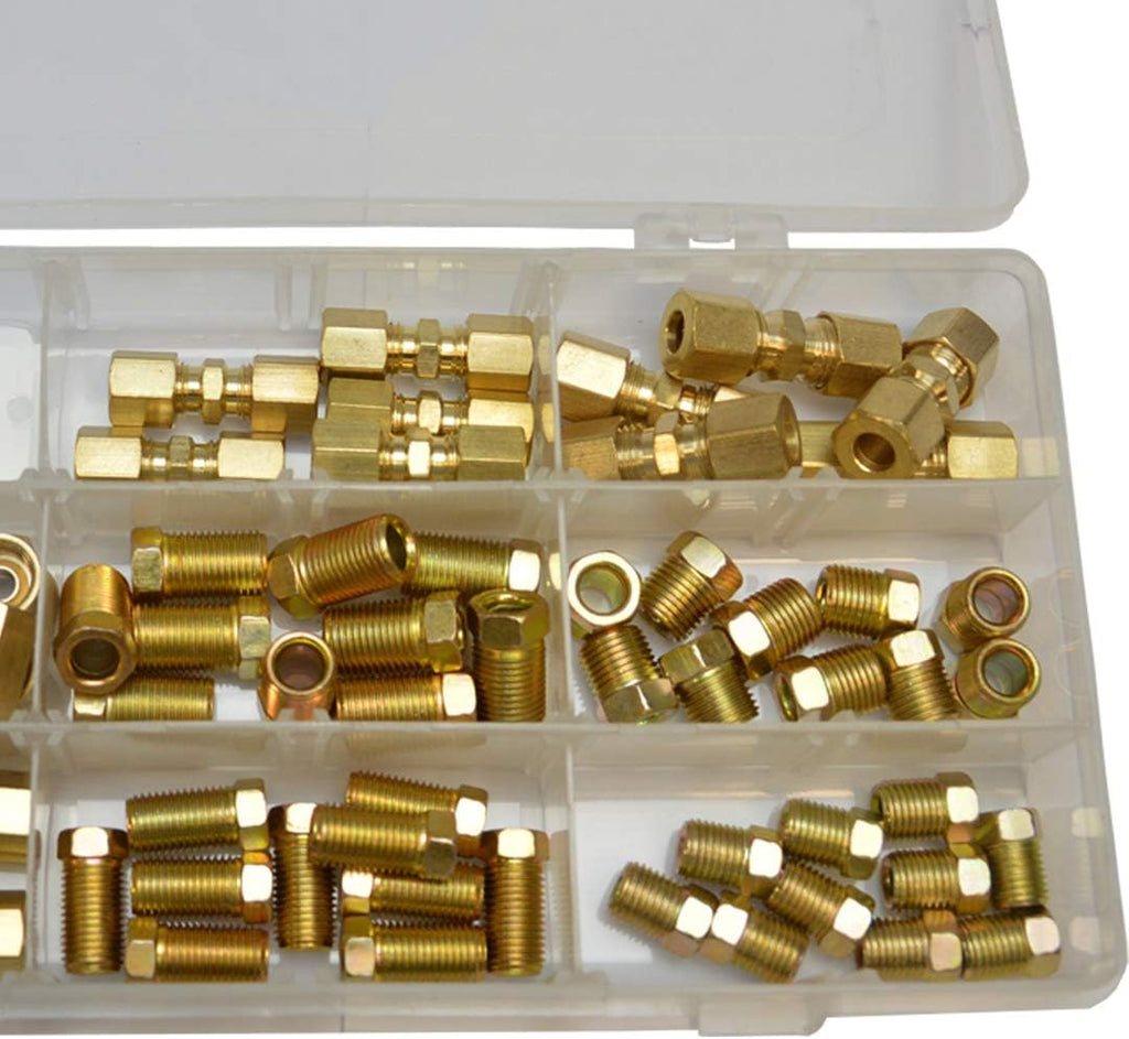 3/16" and 1/4" Brakeline Fittings Kit 70 Pieces G157