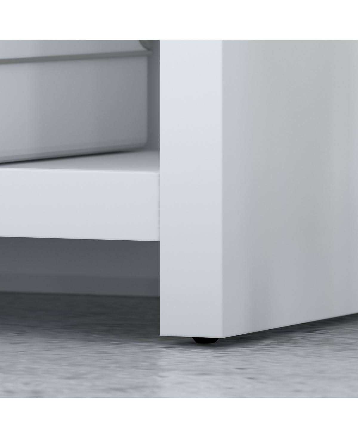 Pure White Bookcase Desk I381714