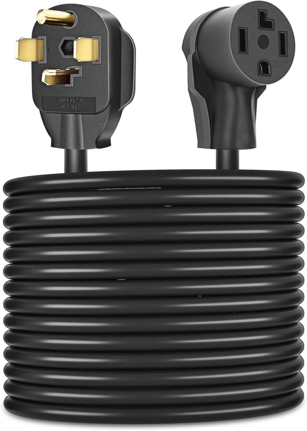 Dryer Extension Cord 4 Prong, 30 Amp, 10 Feet, Pack of 2 H101913